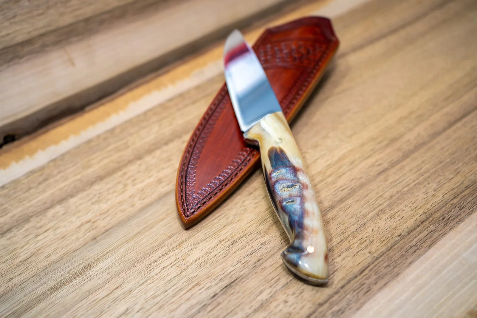 Hunting knife — M390 · Muflon horn
